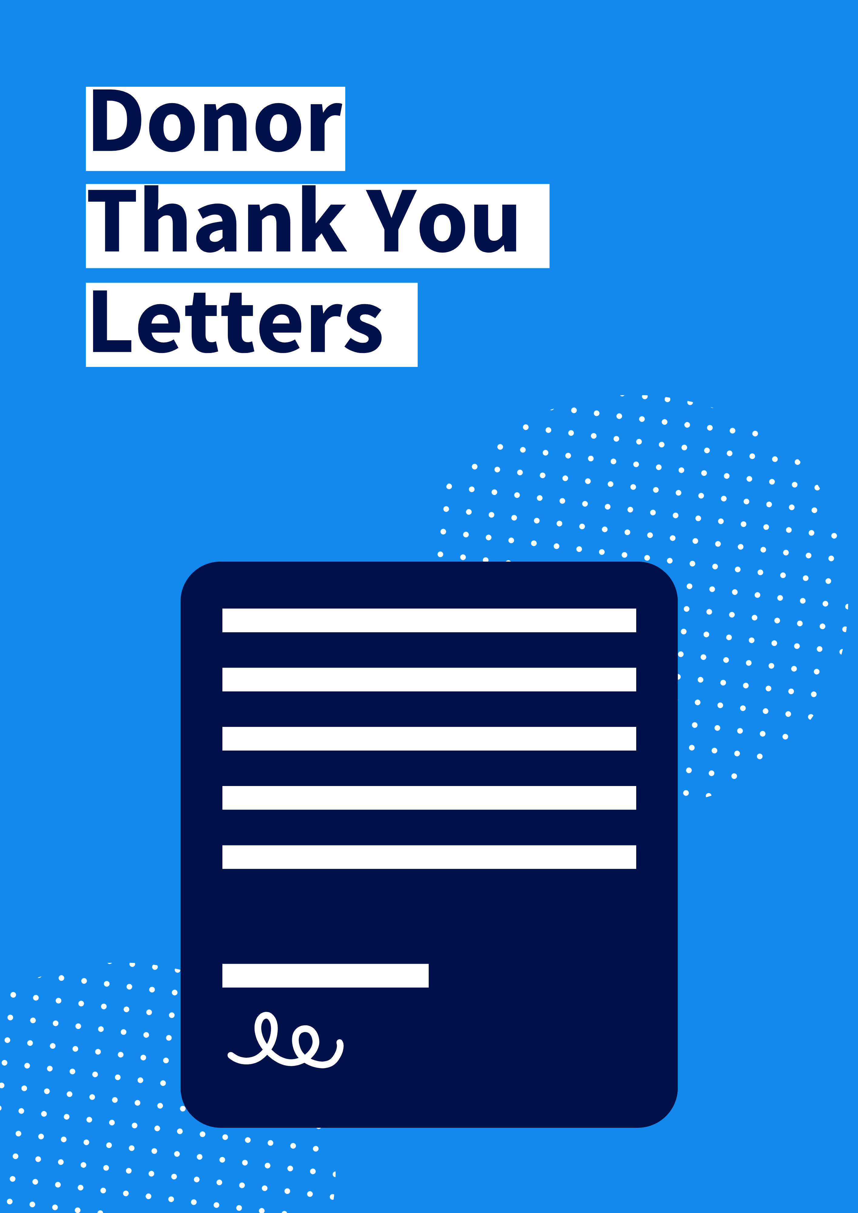 Donor Thank You Letters