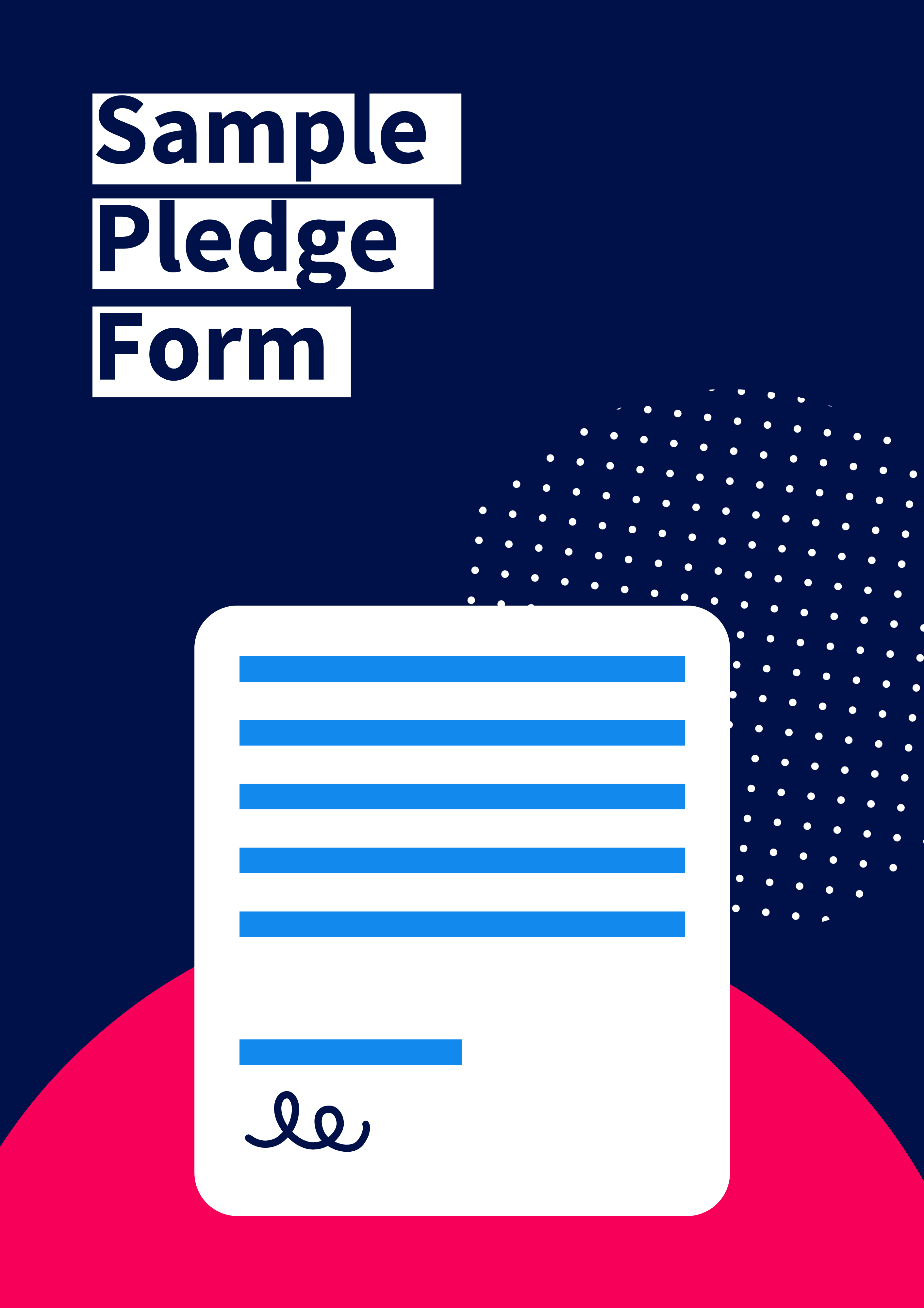 Donation Pledge Form Template