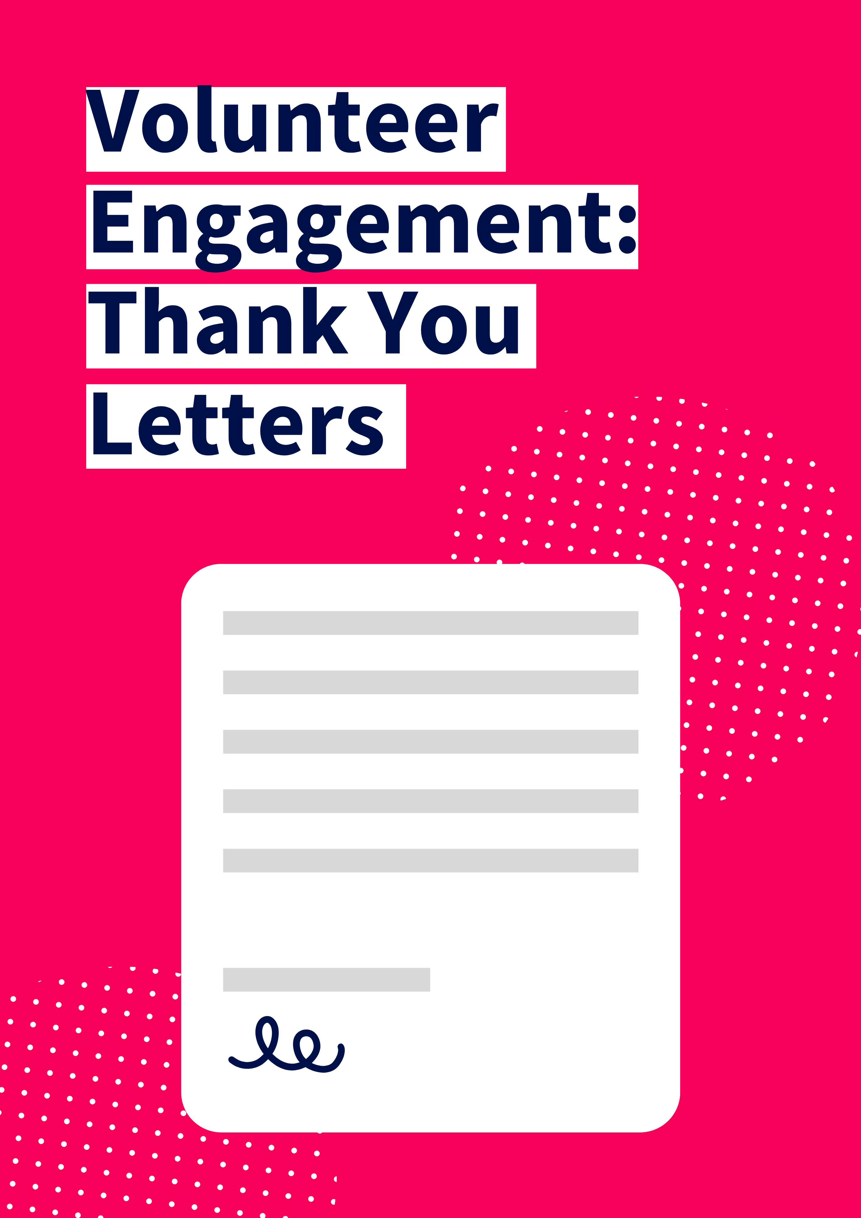 Volunteer Thank You Letter Template
