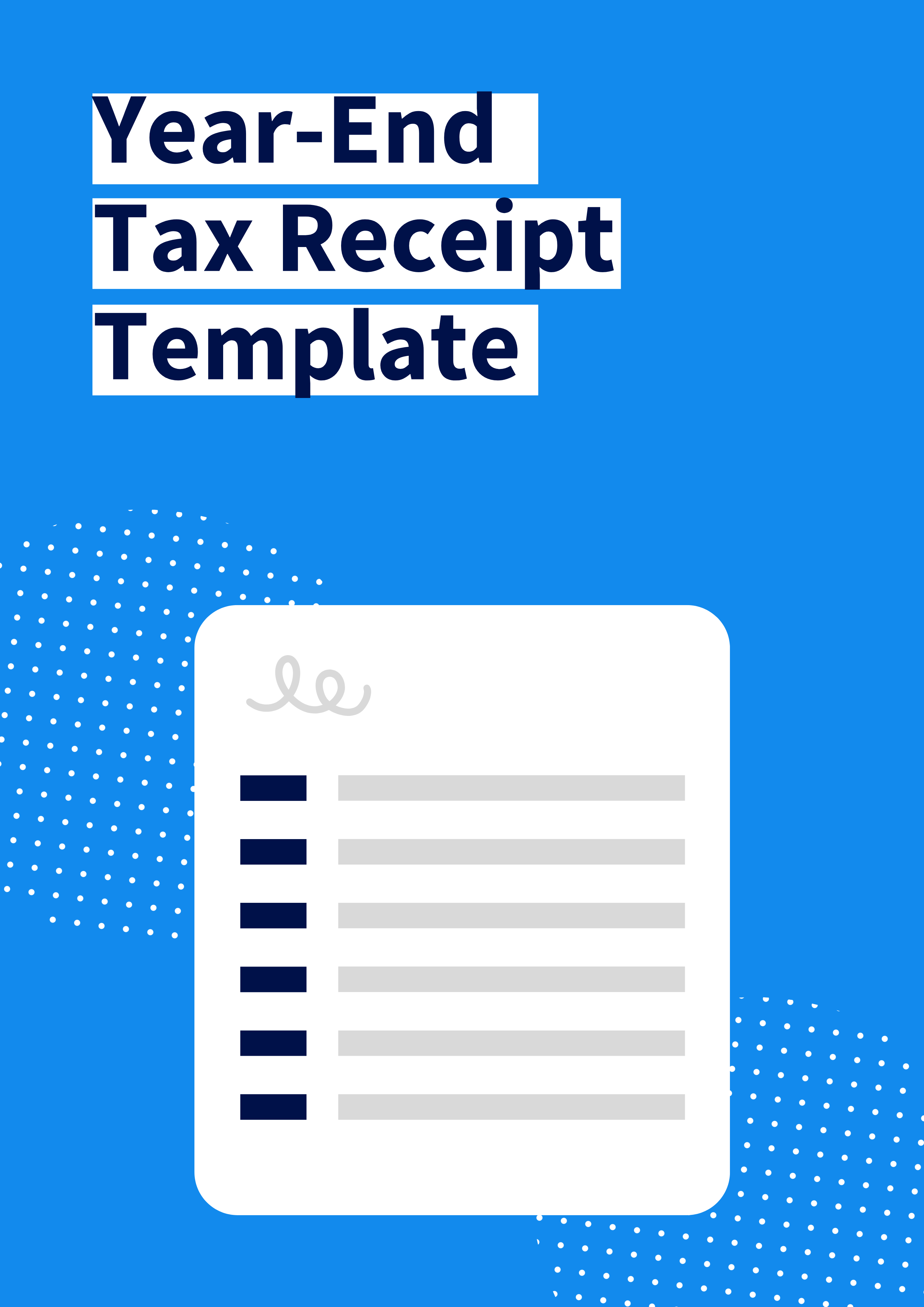 Year-End Tax Receipt Template