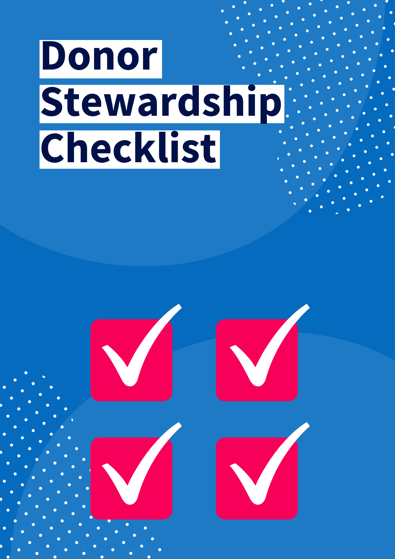 Donor Stewardship Checklist