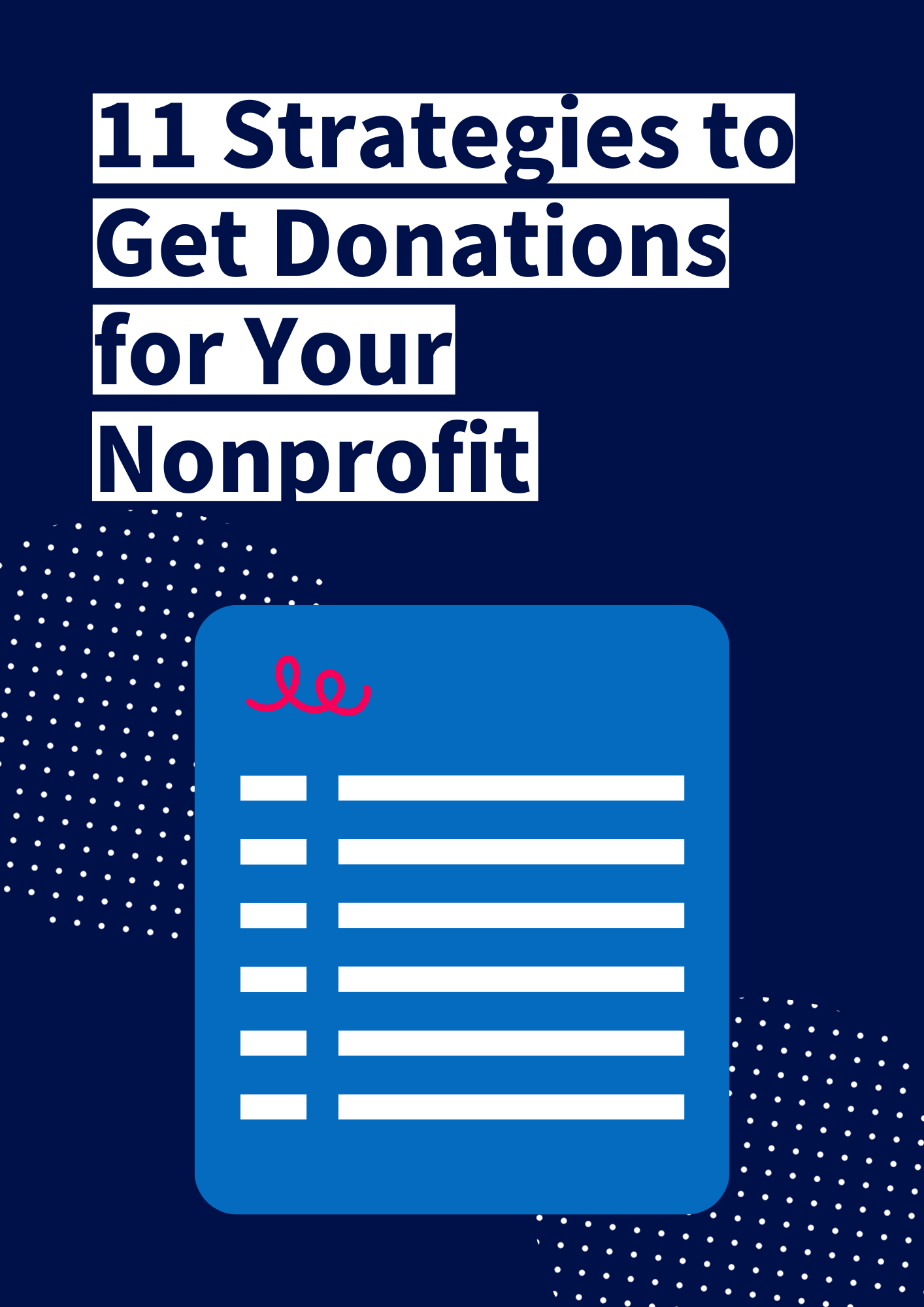 11 Strategies to Get Donations