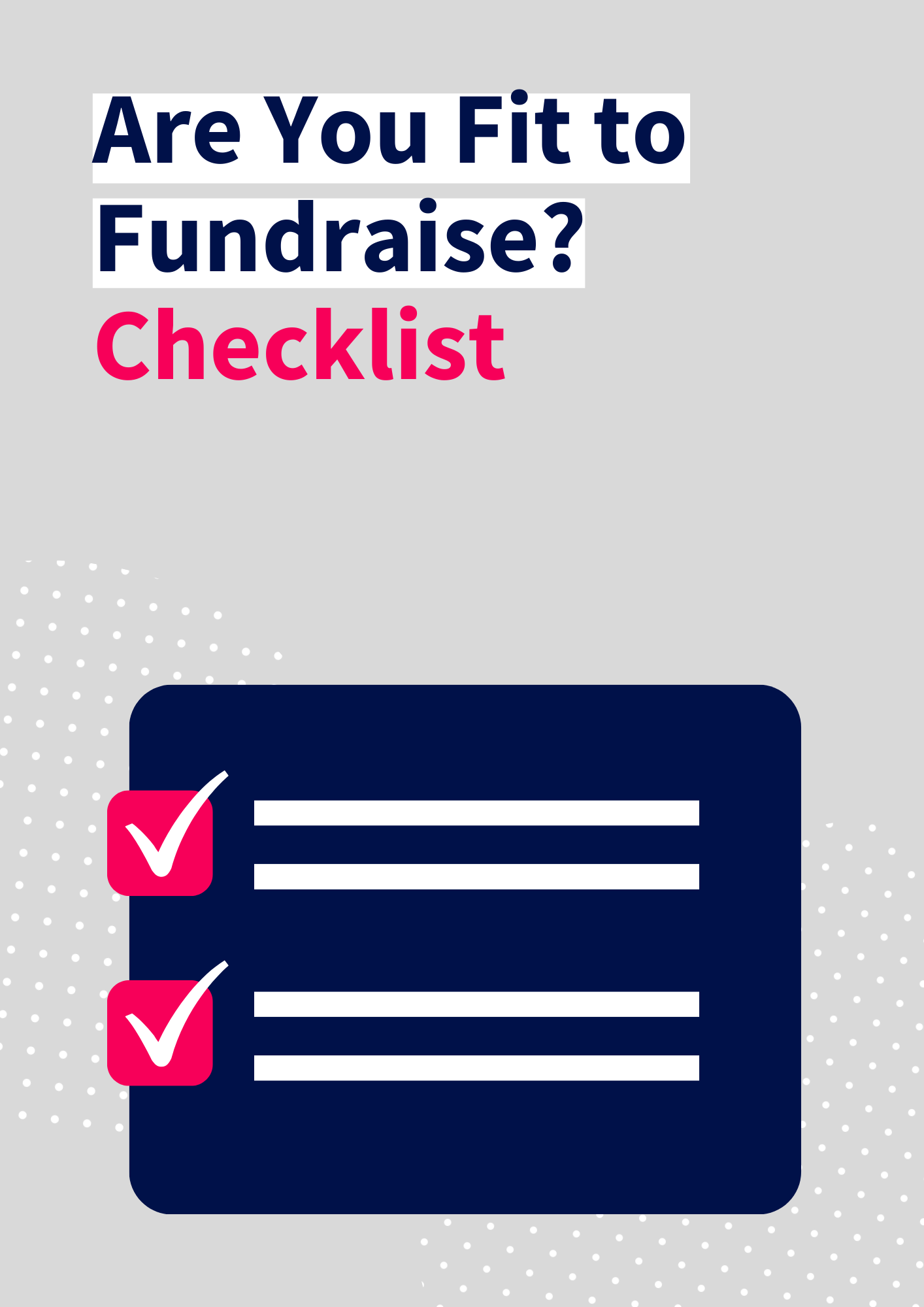 Are You Fit to Fundraise?