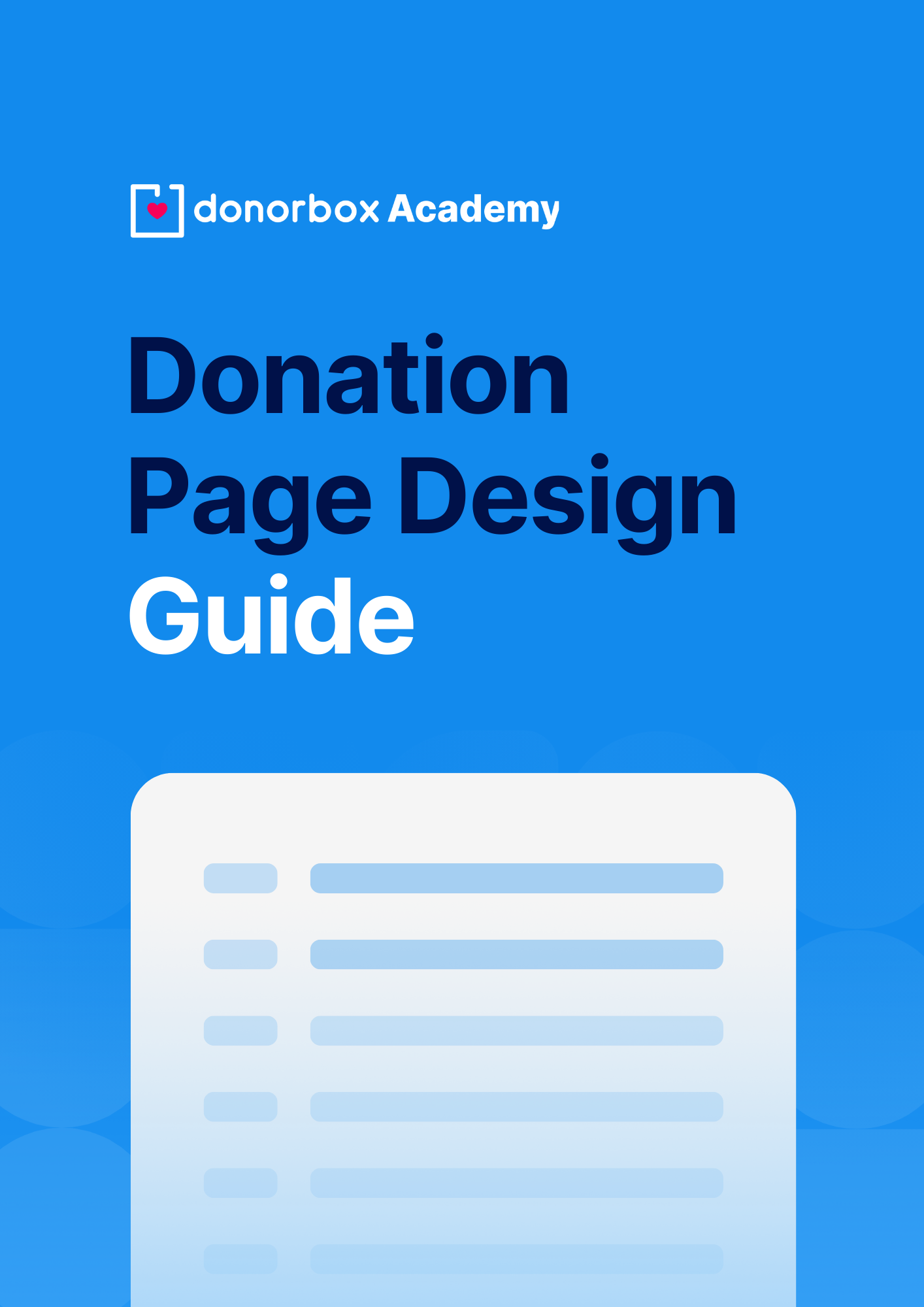 Donation Page Design Guide