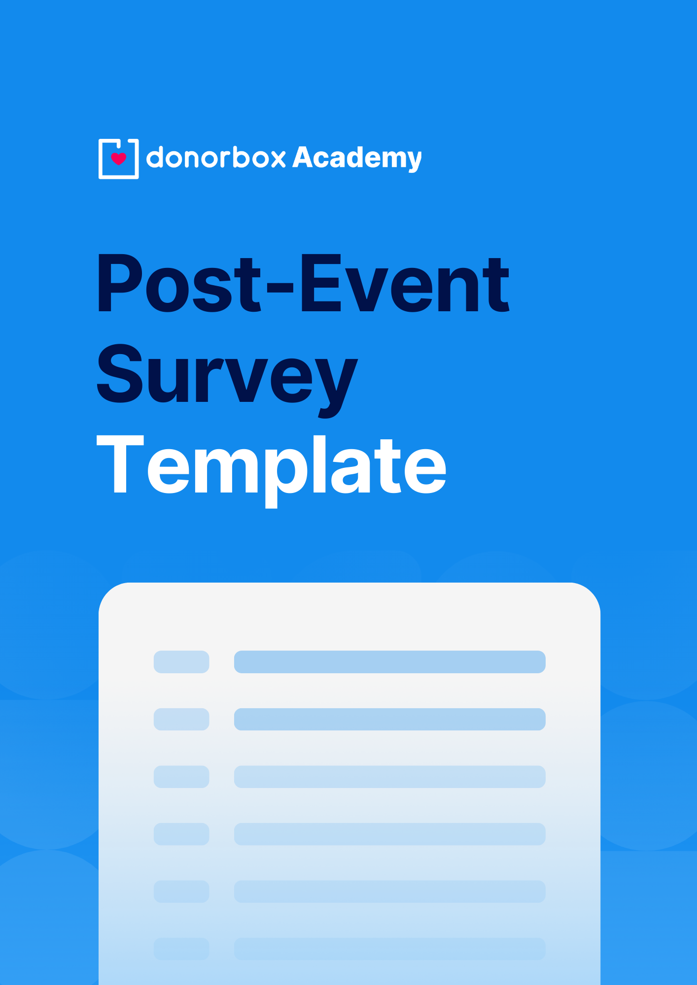 Post-Event Survey Template