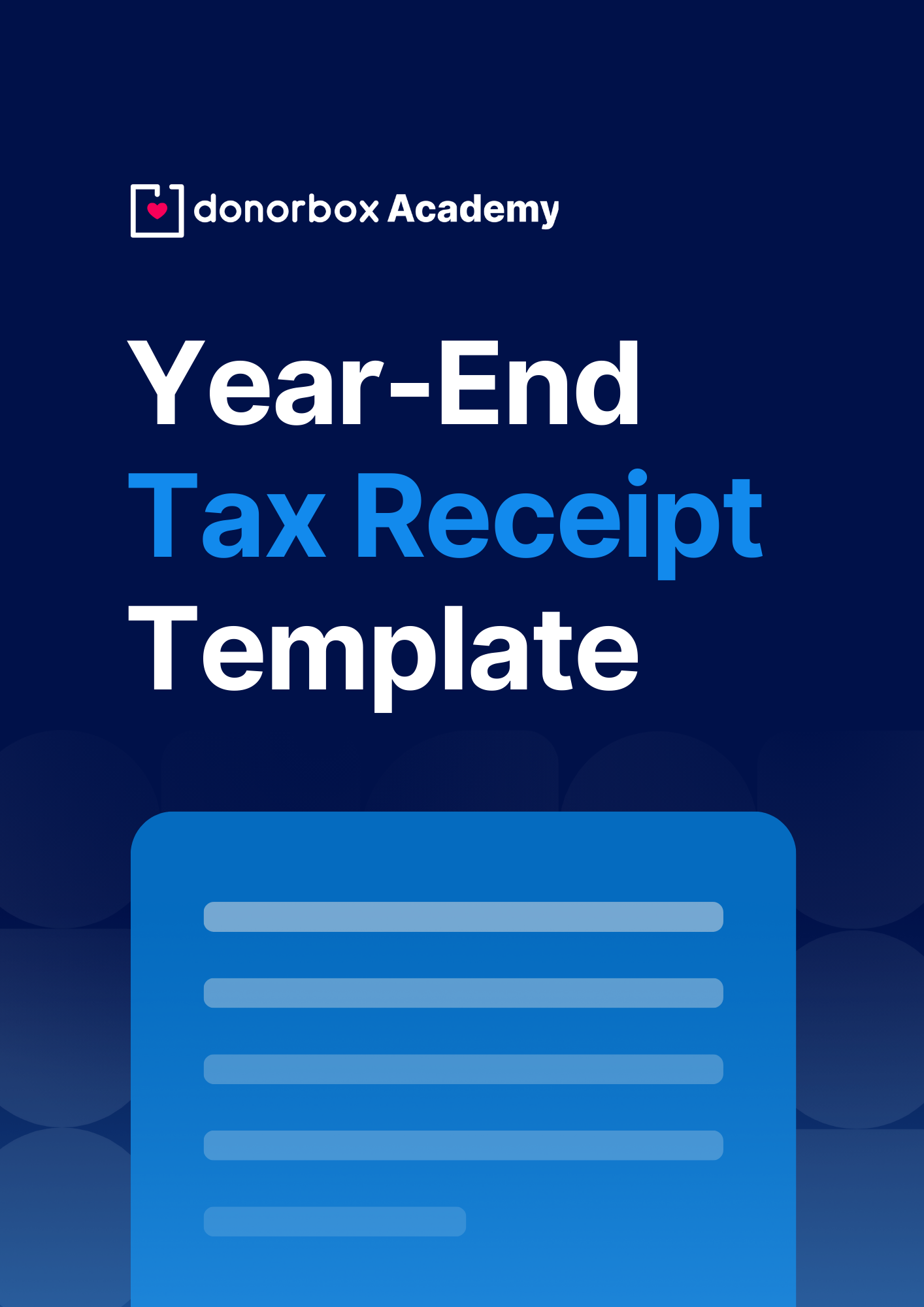 Year-End Tax Receipt Template